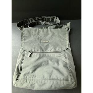 Baggallini Gray Messenger Shoulder Bag Adjustable Crossbody Travel Purse Unisex
